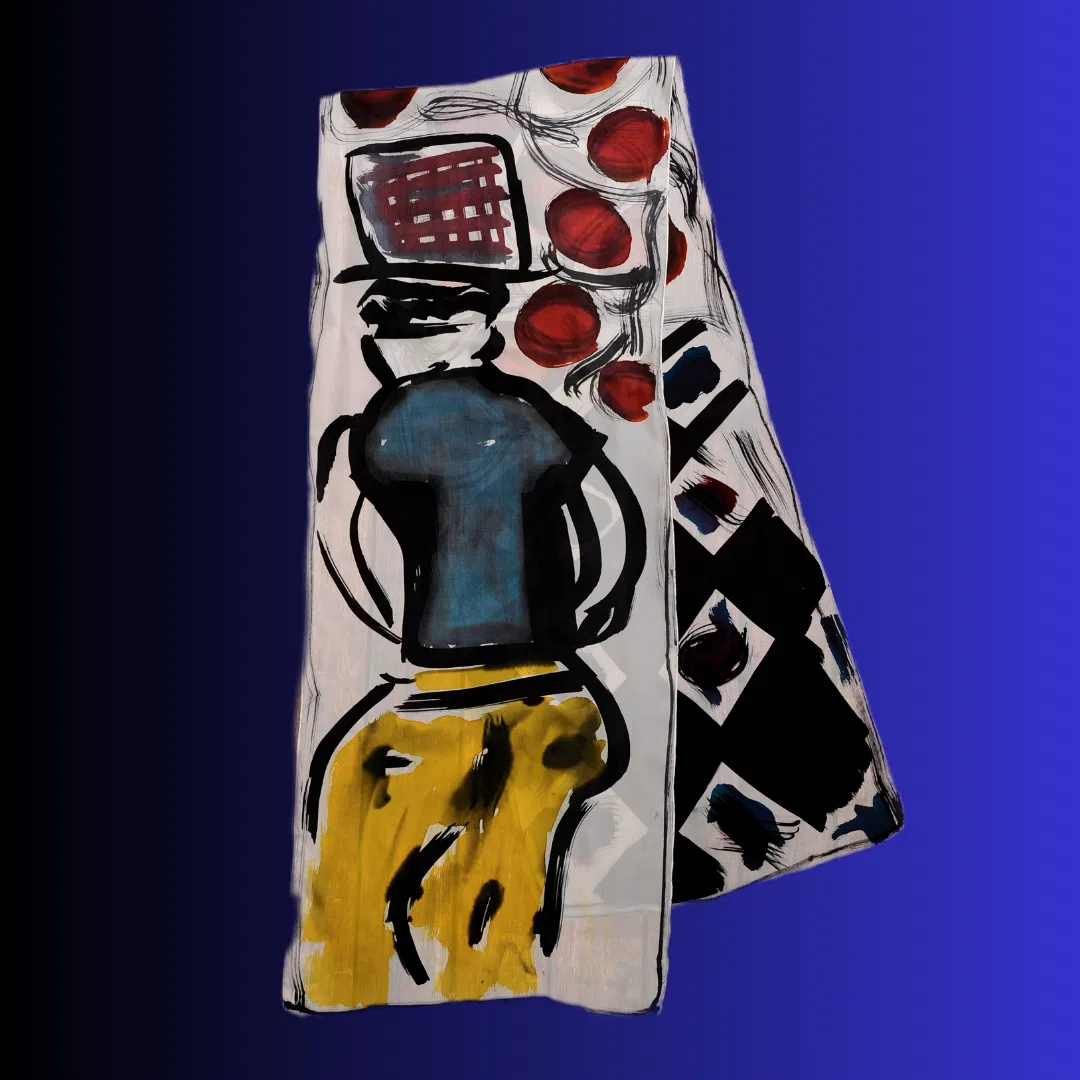 REINA URBANA- Pañuelo de seda 180*45