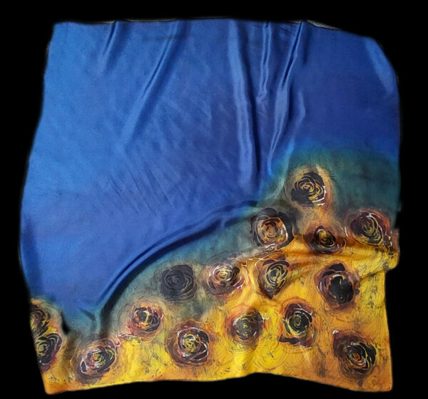 AURORA- Pañuelo de Seda 90*90. MONA Silk Square